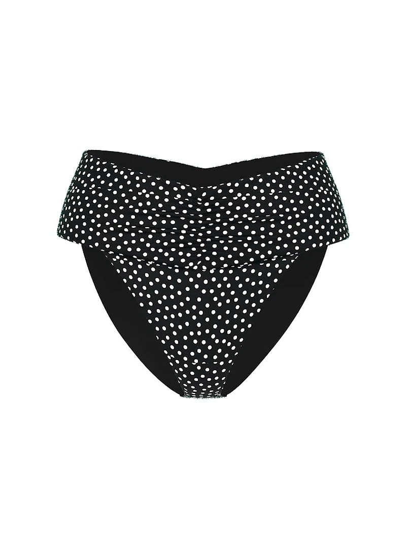 Essential Cinched High-Waist Bikini Bottom