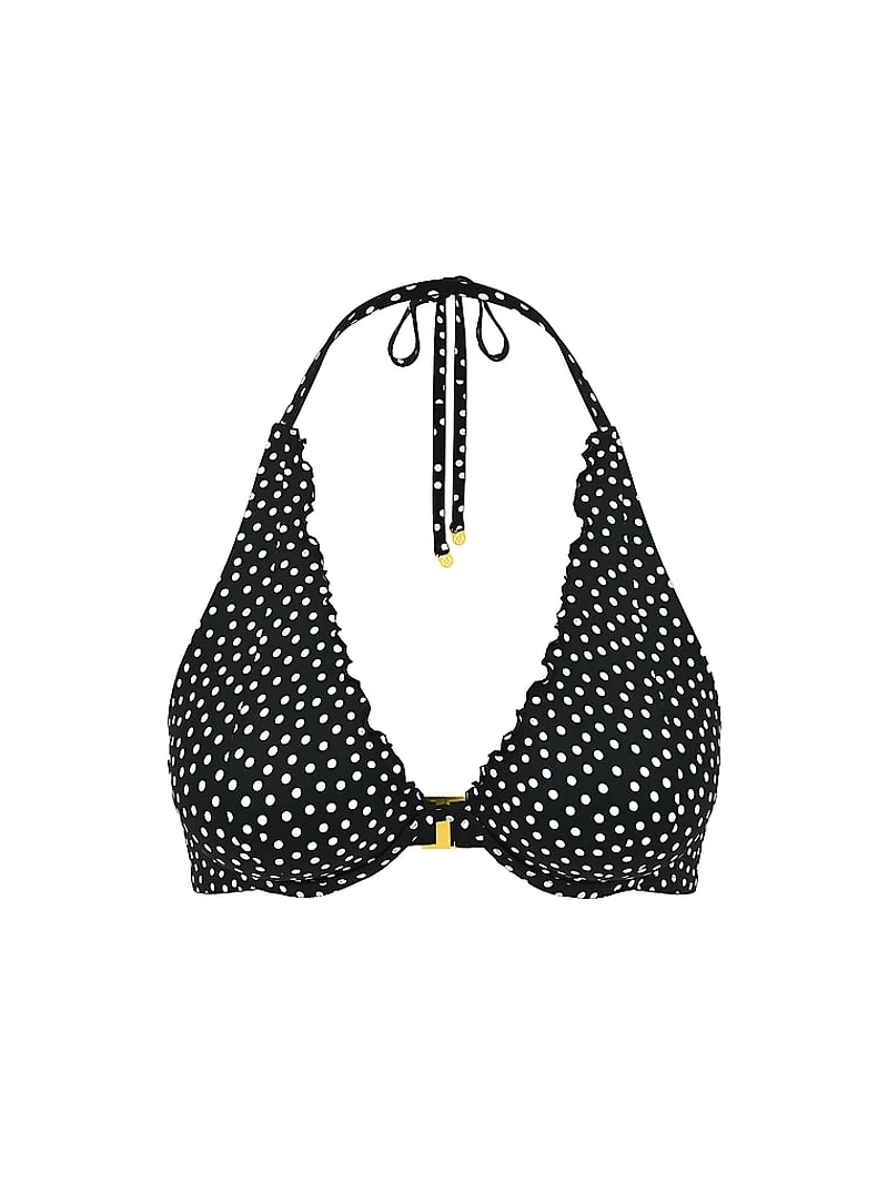 VS Archives Essential Ruffled Halter Bikini Top