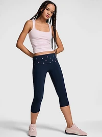 All-Day Cotton™ Foldover Capri Leggings