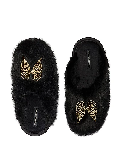 Luxe Plush Closed-Toe Slippers