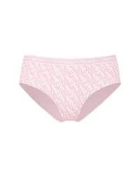 Logo Cotton Shine Patch Hiphugger Panty