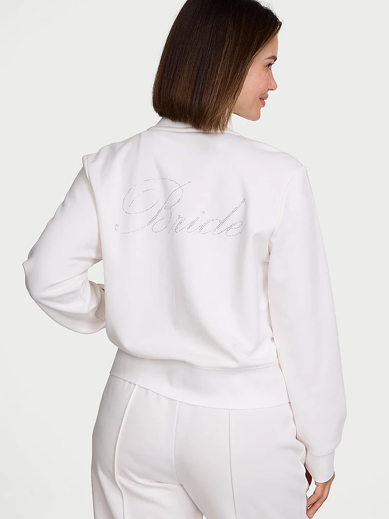 Bridal Pique Knit Track Jacket