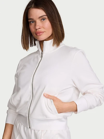 Bridal Pique Knit Track Jacket