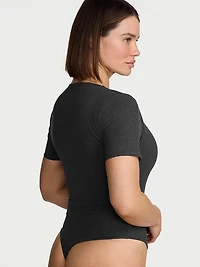 Shapewear by Victoria Smoothing Rib Tee Bodysuit