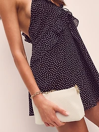 Large Chain-Strap Pouch