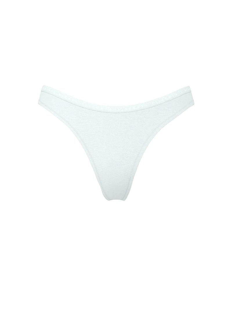 Ultra-Fine Modal High-Leg Scoop Thong Panty