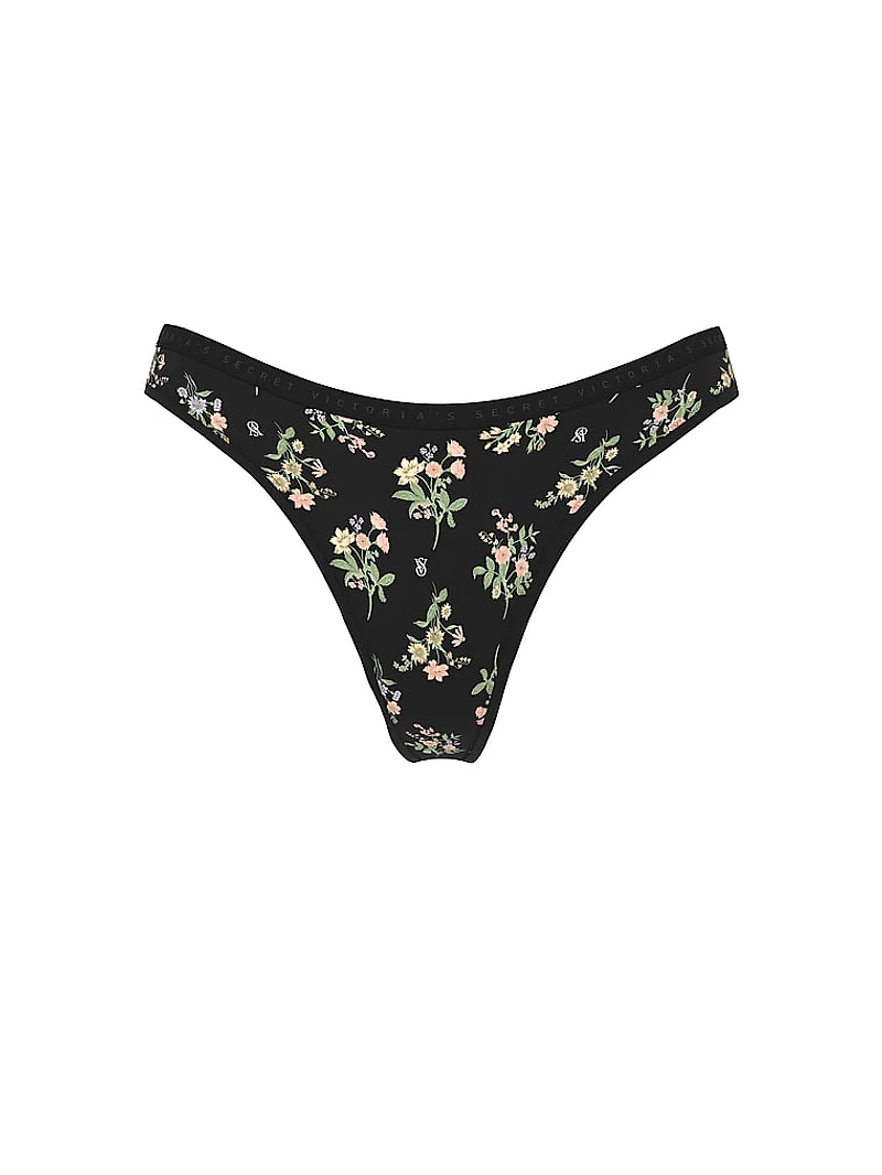Ultra-Fine Modal High-Leg Scoop Thong Panty