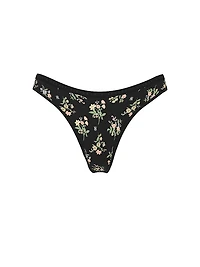 Ultra-Fine Modal High-Leg Scoop Thong Panty