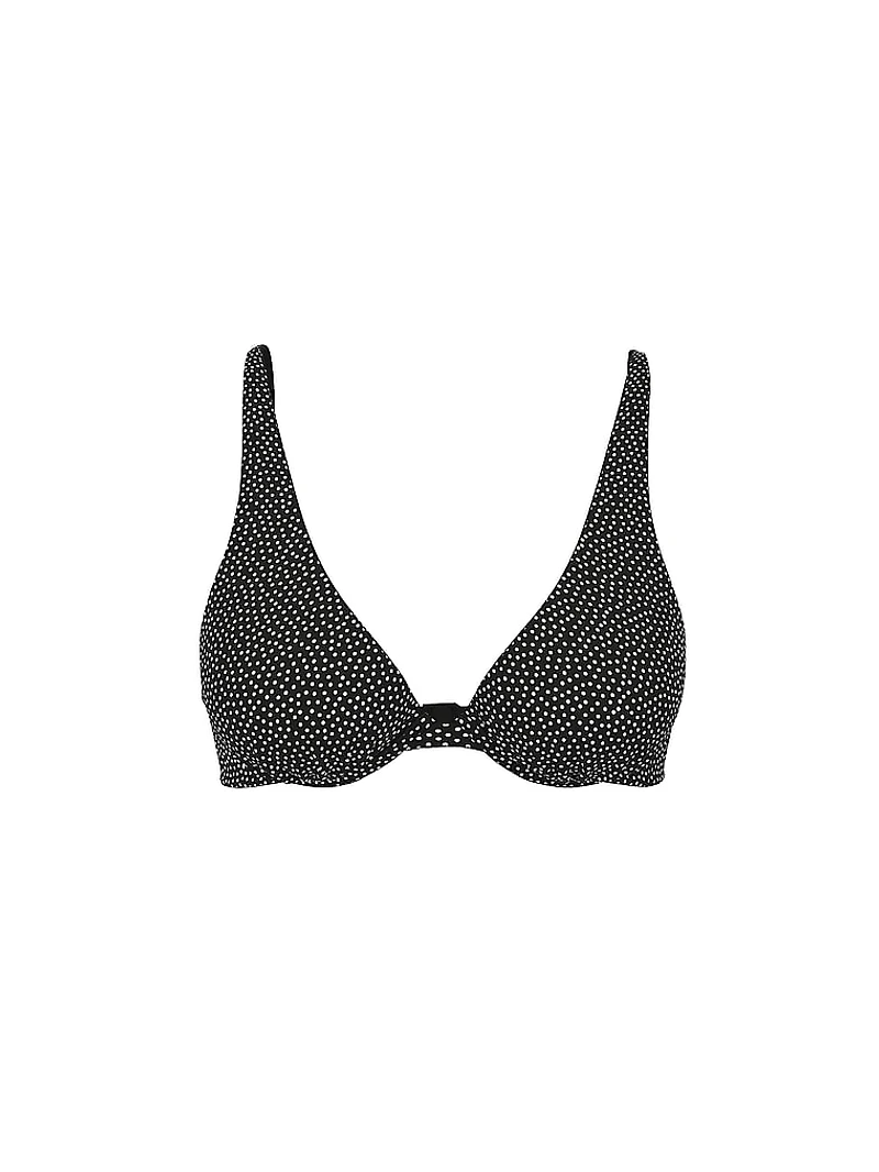 Essential Lightly Lined Plunge Bikini Top