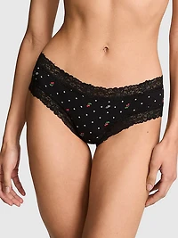 PINK Wink™ Lace-Trim Cheeky Panty