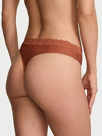 Body by Victoria Flex Shadow Stripe Mid-Rise Thong Panty