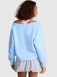 Campus Fleece™ Rib Off-The-Shoulder Sweatshirt