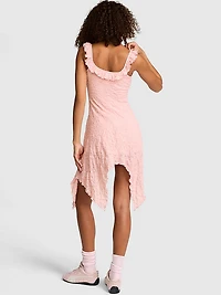 Handkerchief-Hem Midi Dress
