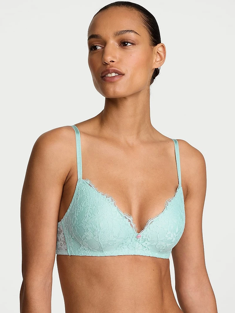 Lace Wireless Push-Up Bra