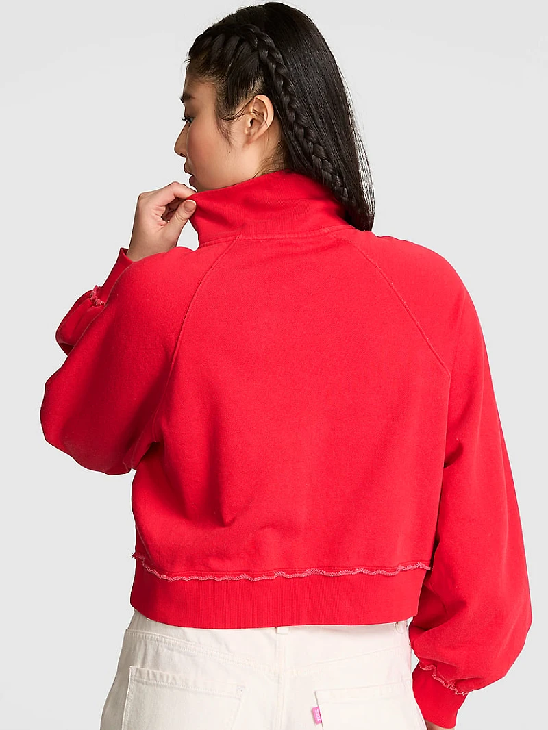 Campus Terry™ Mock-Neck Full-Zip Sweatshirt