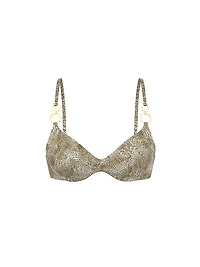 Glam Rings Twist Push-Up Bikini Top
