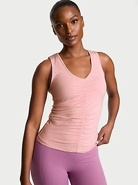 VSX Drapey Knit Ruched Tank Top