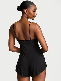 SoSoft™ Modal Lace-Trim Romper