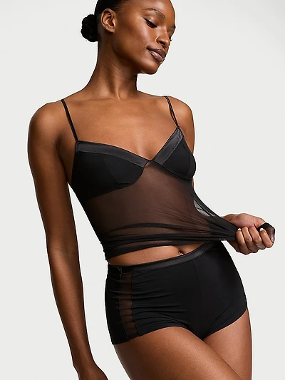 Sheer Reveal Modal & Mesh Cami Set