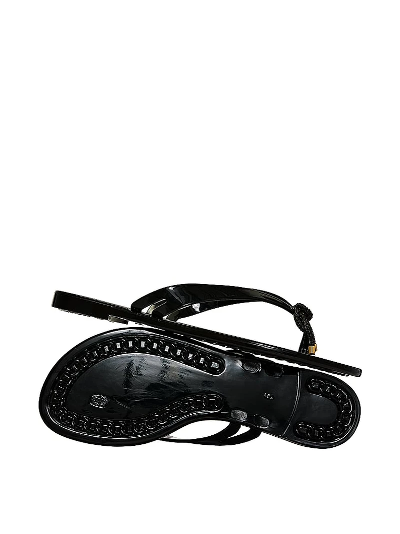 Shine Bow Jelly Sandals