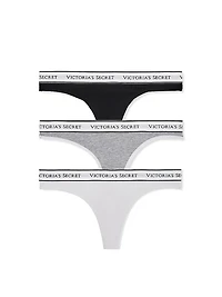 5-Pack Exploded Logo Cotton Thong Panties