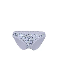 Cotton Lace-Waist Bikini Panty