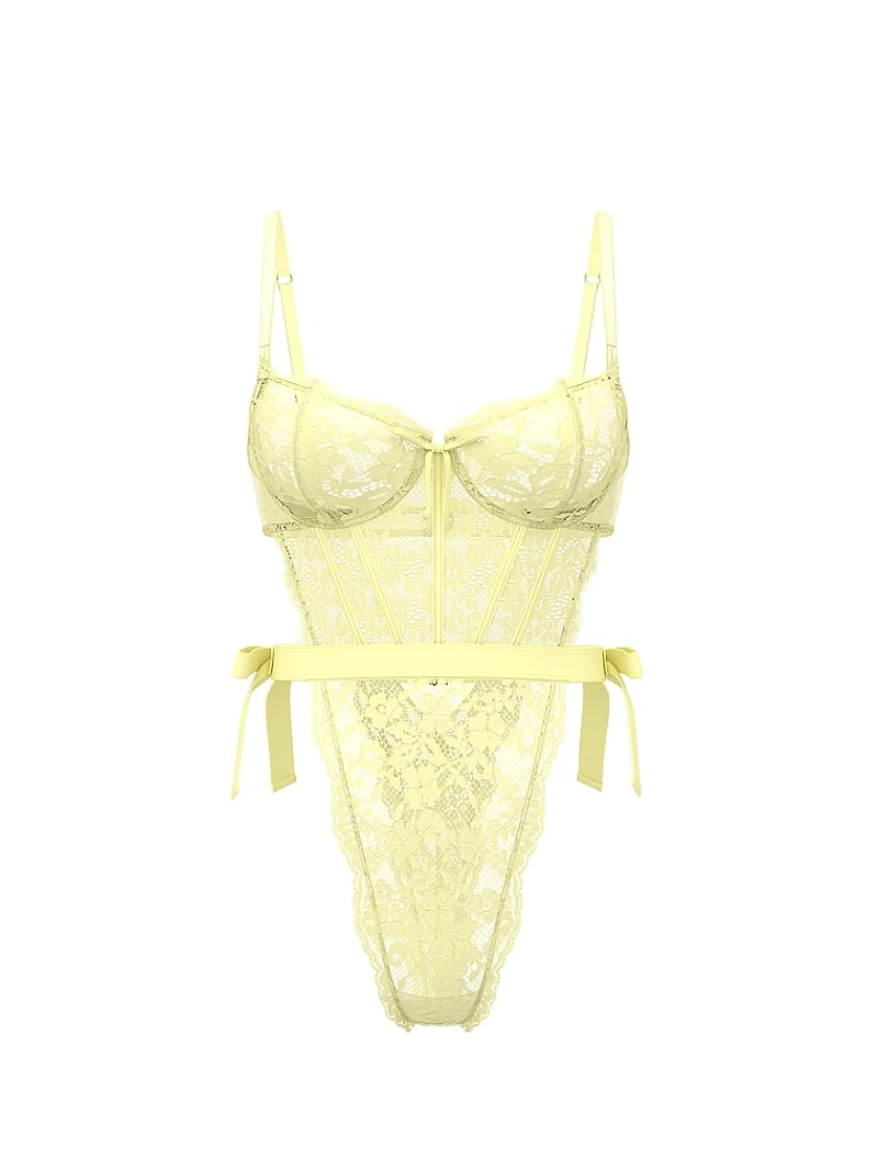 Wicked Unlined Lace Teddy