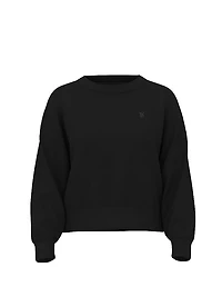 Obsessed Terry Crop Crewneck Sweatshirt
