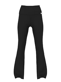 Cotton Foldover Flare Legging