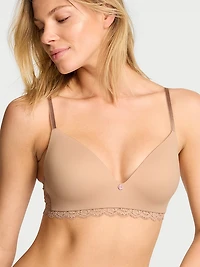 Lace Wireless Push-Up Bra