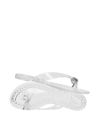 Shine Bow Jelly Sandals