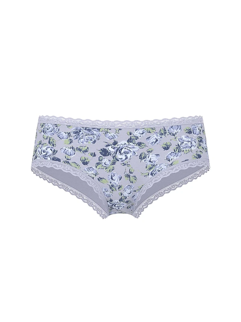 Cotton Lace-Waist Cheeky Panty