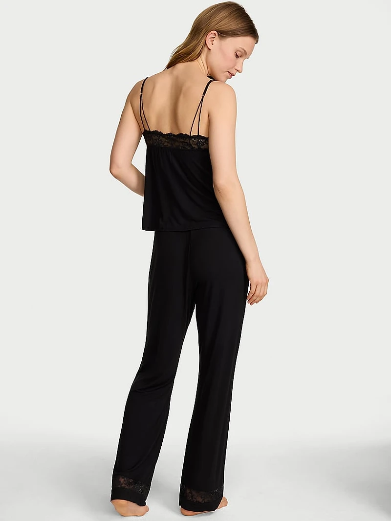 SoSoft™ Modal Lace-Trim Cami & Pants Set