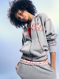 Berry Full Zip Hooded Sweatshirt