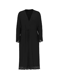 SoSoft™ Modal Lace-Trim Robe