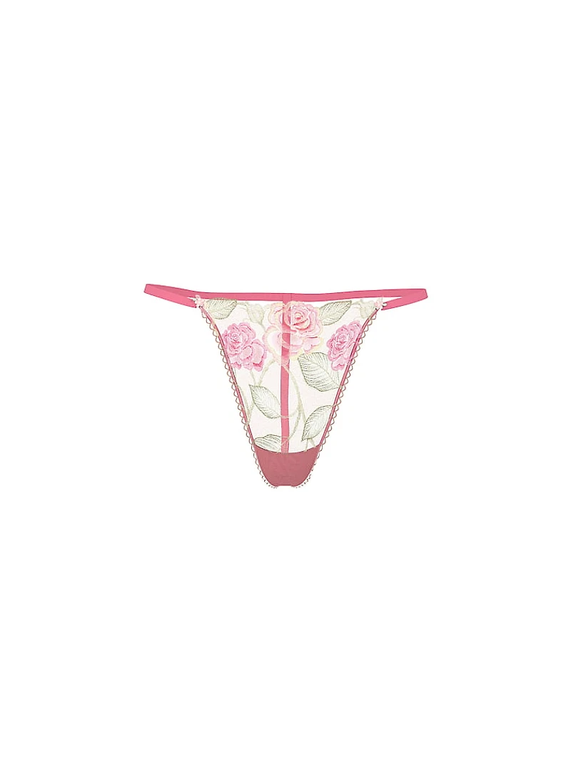 Sweet Melody Embroidery V-String Panty