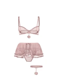 Tease Peekaboo 4-Piece Dress-Up Lingerie Set