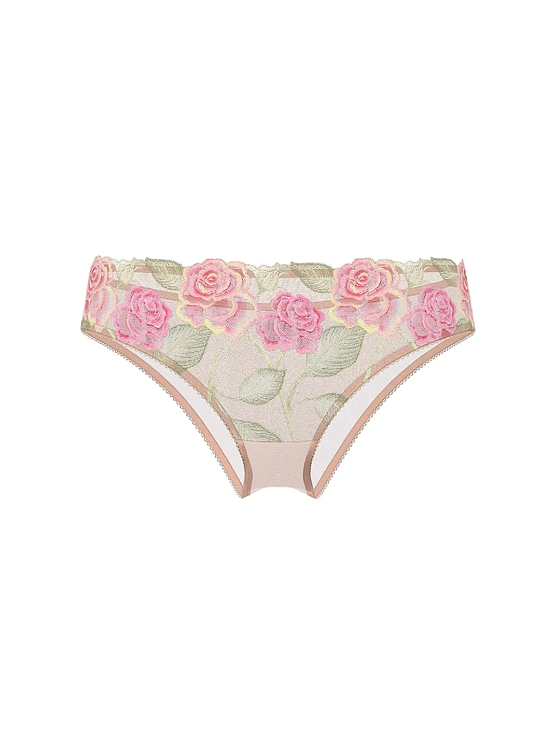 Sweet Melody Embroidery Brazilian Panty