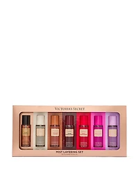 7-Piece Fragrance Mist Layering Gift Set with Bare Vanilla