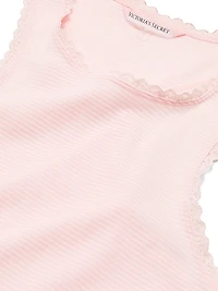 Cotton Shadow Stripe Tank & Pants Set