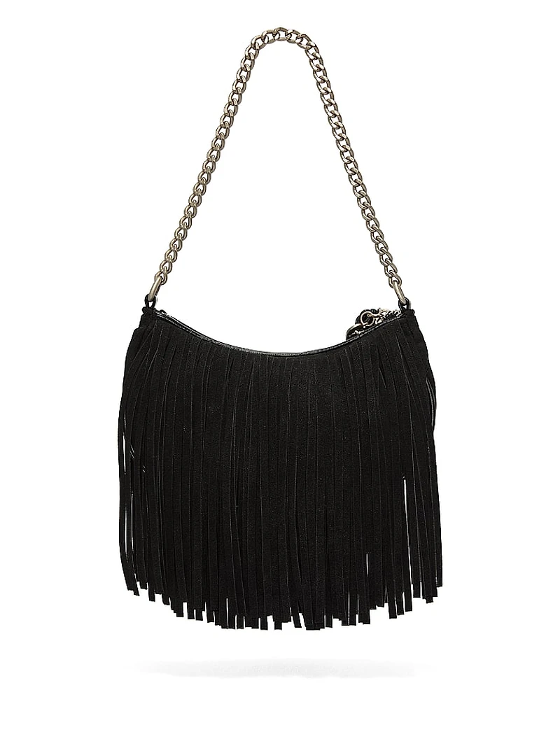 Crescent Fringe Shoulder Bag