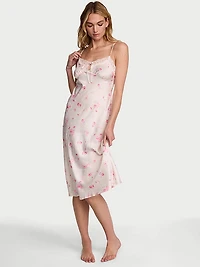 Butterflies Jacquard Midi Slip Dress