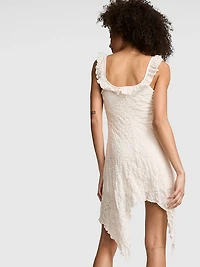 Handkerchief-Hem Midi Dress