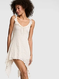 Handkerchief-Hem Midi Dress