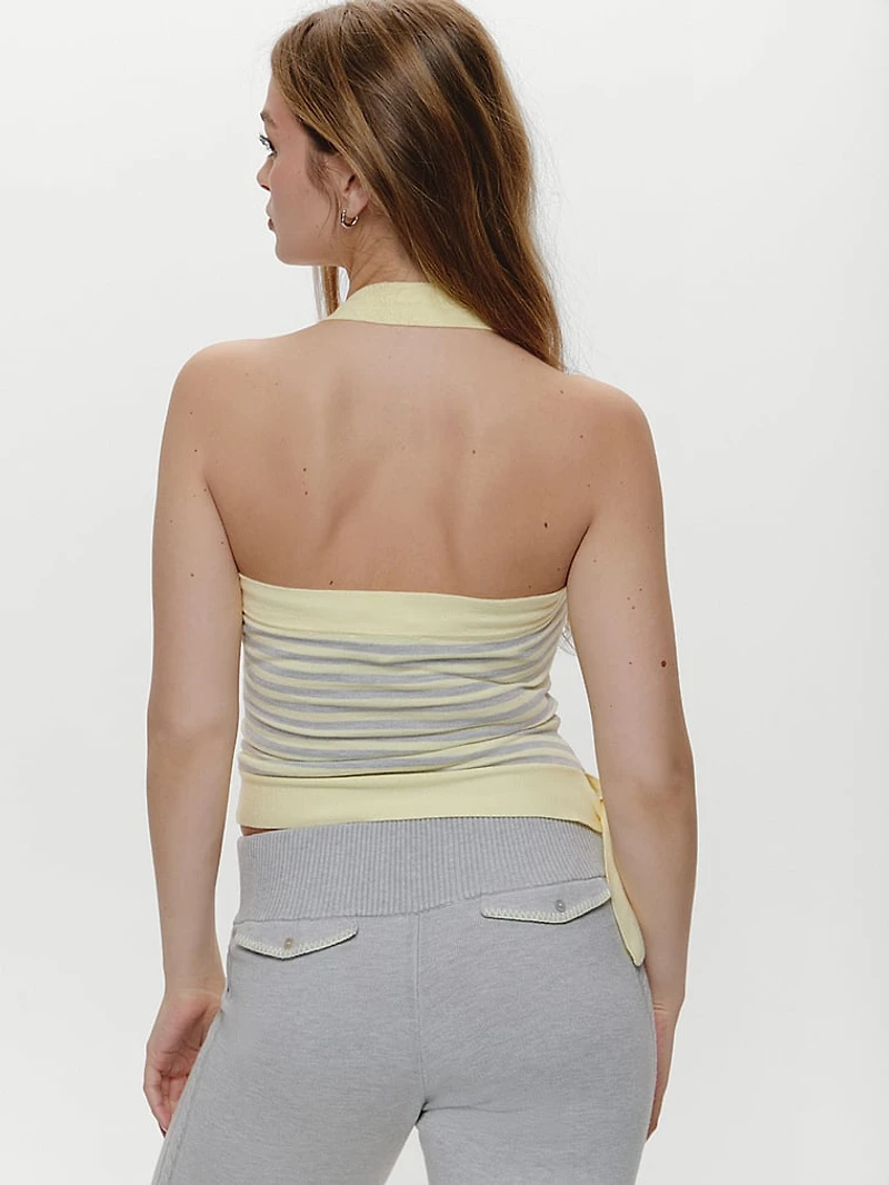 Quinn Cloud Knit Halter Top