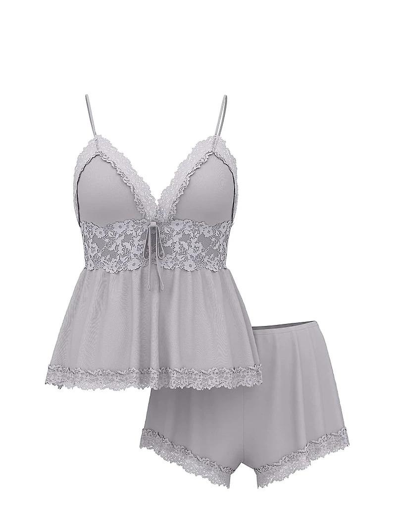 SoSoft™ Modal Lace-Trim Cami & Shorts Set