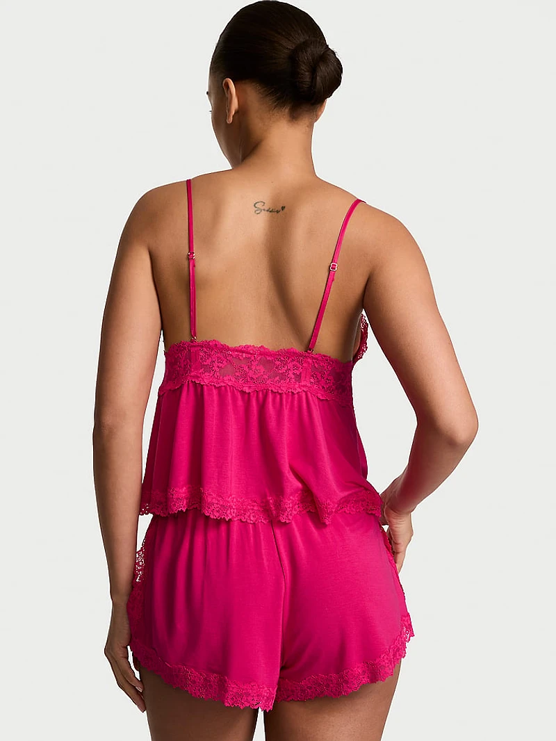 SoSoft™ Modal Lace-Trim Cami & Shorts Set