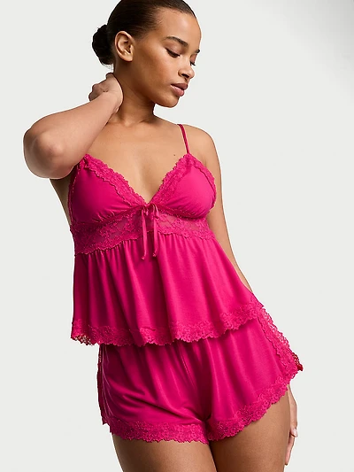 SoSoft™ Modal Lace-Trim Cami & Shorts Set