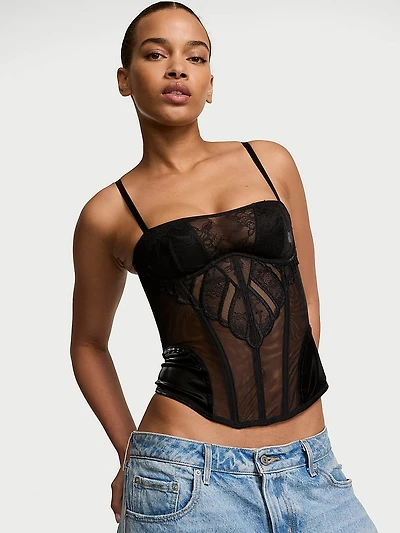 Desire Lines Embroidery Corset Top