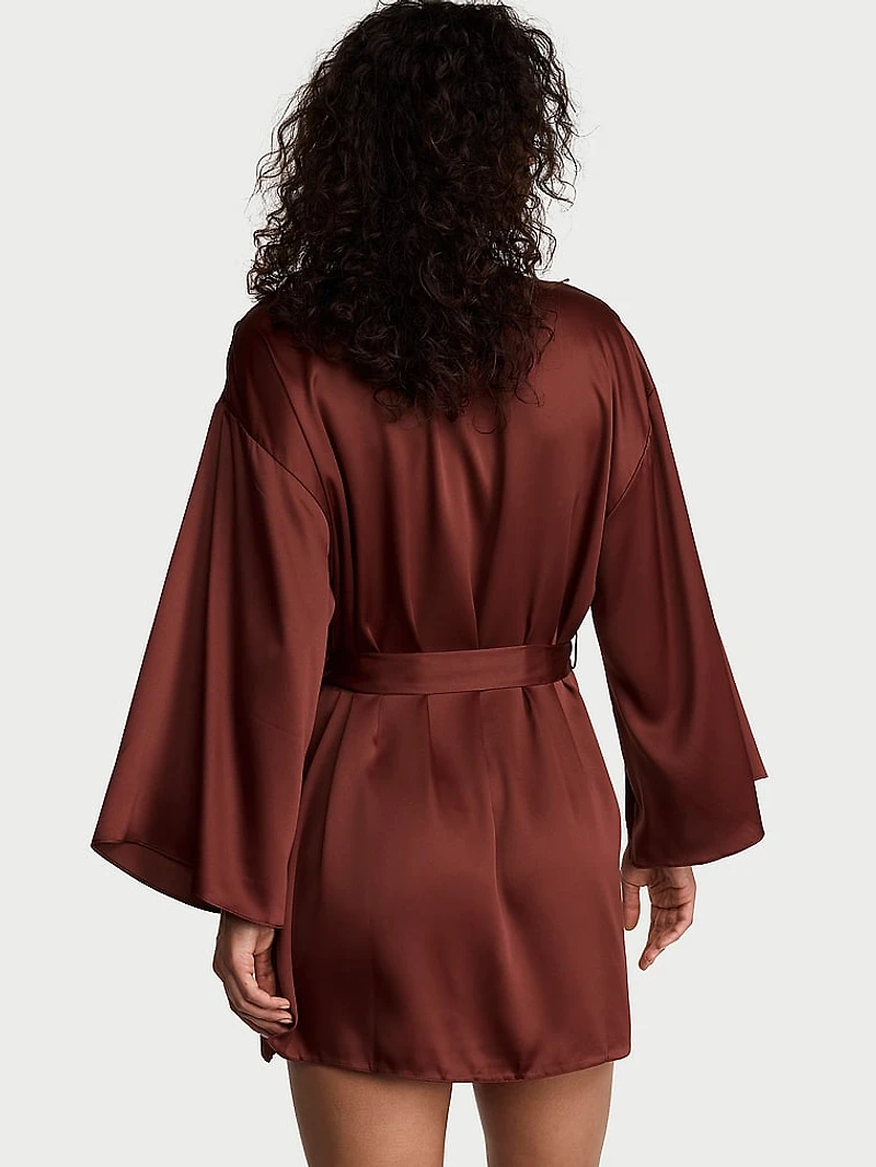 Satin Short Robe